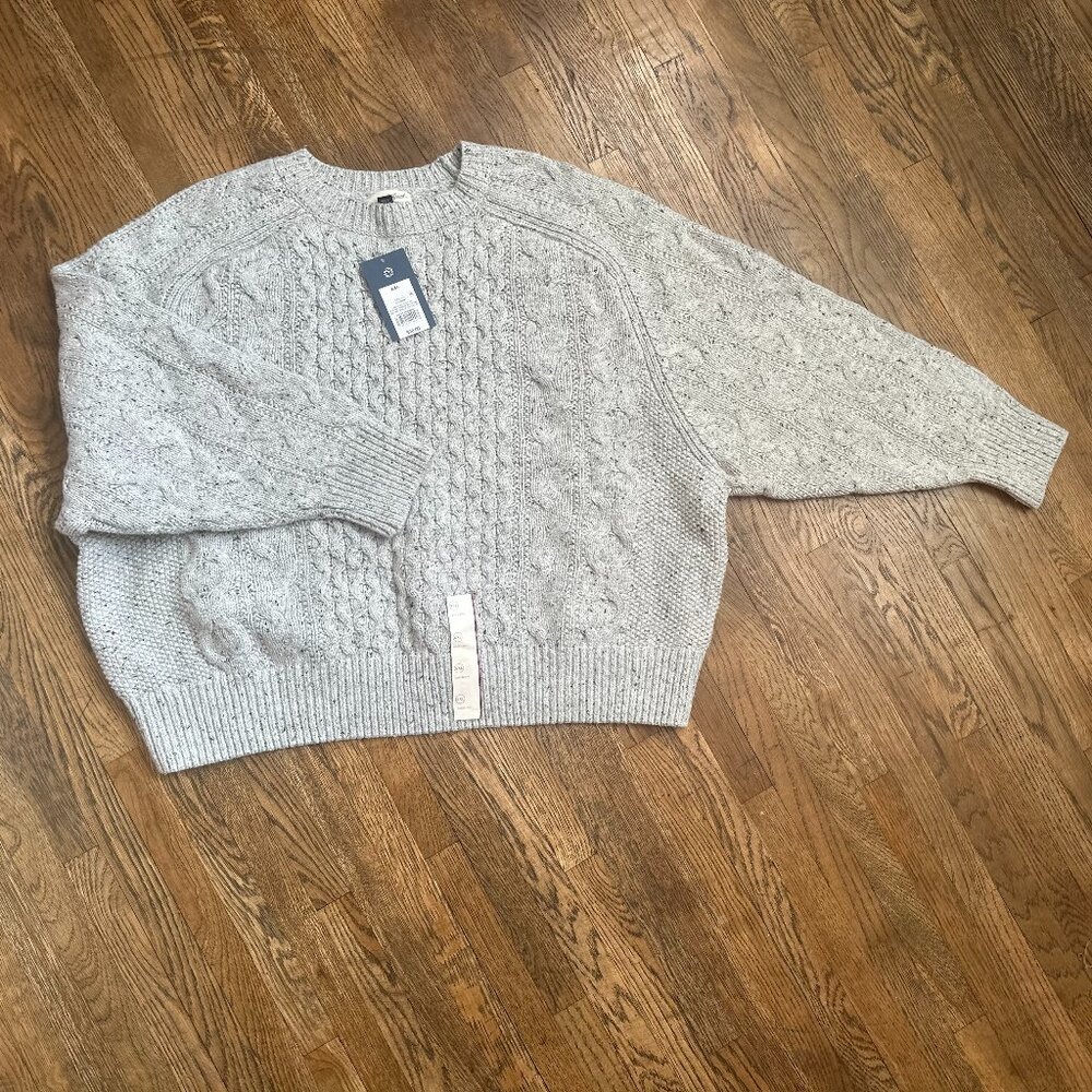 NWT Universal Thread Gray Knit Sweater SZ XXL